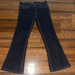 Jordache Girls dark blue flare jeans,new without tags,never worn.